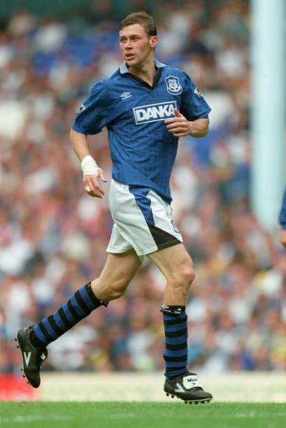 Everton FC 1995/96 Umbro with Duncan Ferguson 9 Nameset Football Jersey
