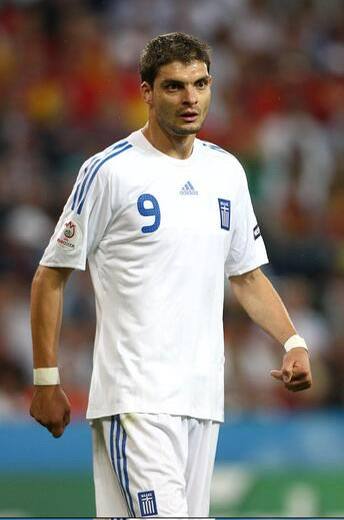 Greece NT 2008 Adidas with Angelos Charisteas 9 Nameset Football Jersey