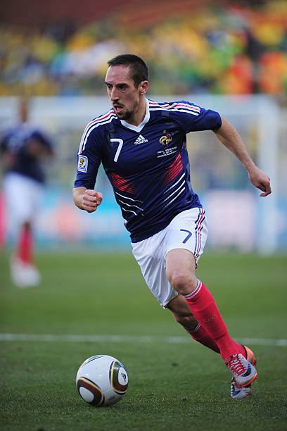 France NT 2010/11 Adidas with Franck Ribéry 7 Nameset Football Jersey