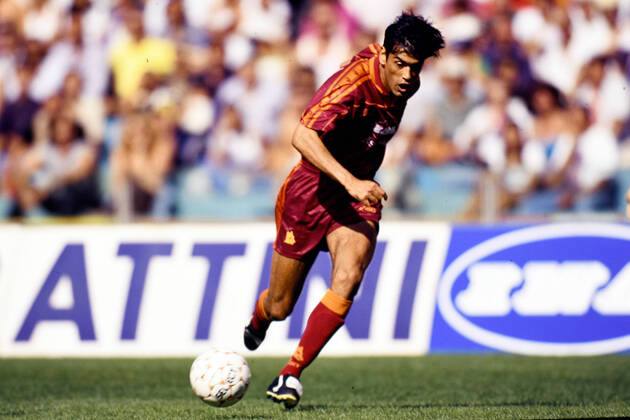AS Roma 1995/96 Asics with Daniel Fonseca 11 Nameset Football Jersey