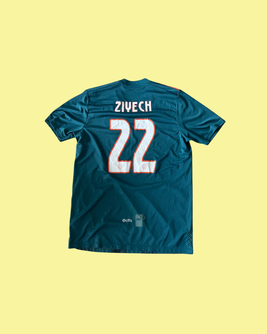 Ajax Amsterdam 2019/20 Adidas Away Jersey with Hakim Ziyech Namseset Football Jersey