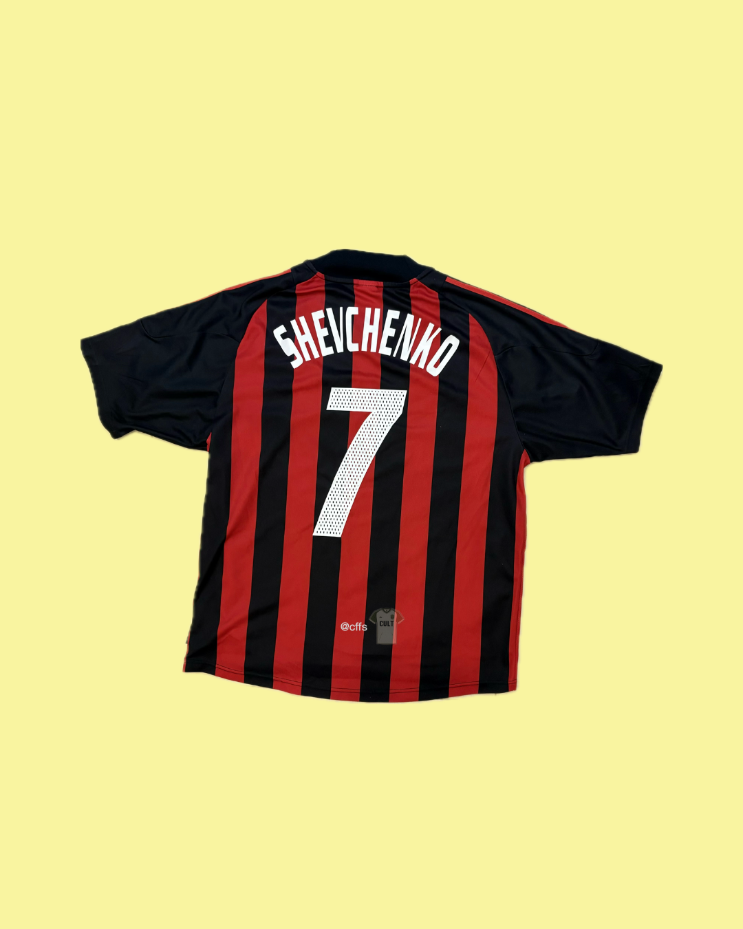 AC Milan 2002/03 Adidas with Andriy Shevchenko 7 Nameset Football Jersey - Cult Fave Football Shirts