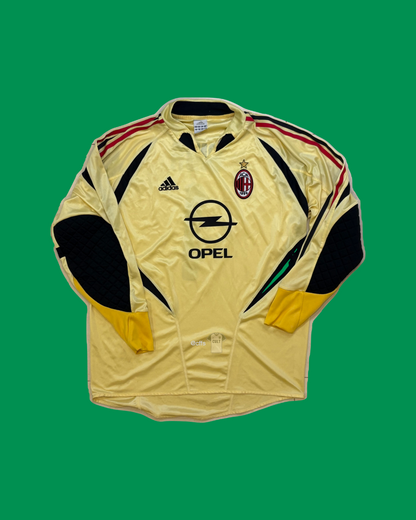 AC Milan 2004/05 Adidas with Dida 1 Nameset Goalkeeper Jersey - Cult Fave Football Shirts