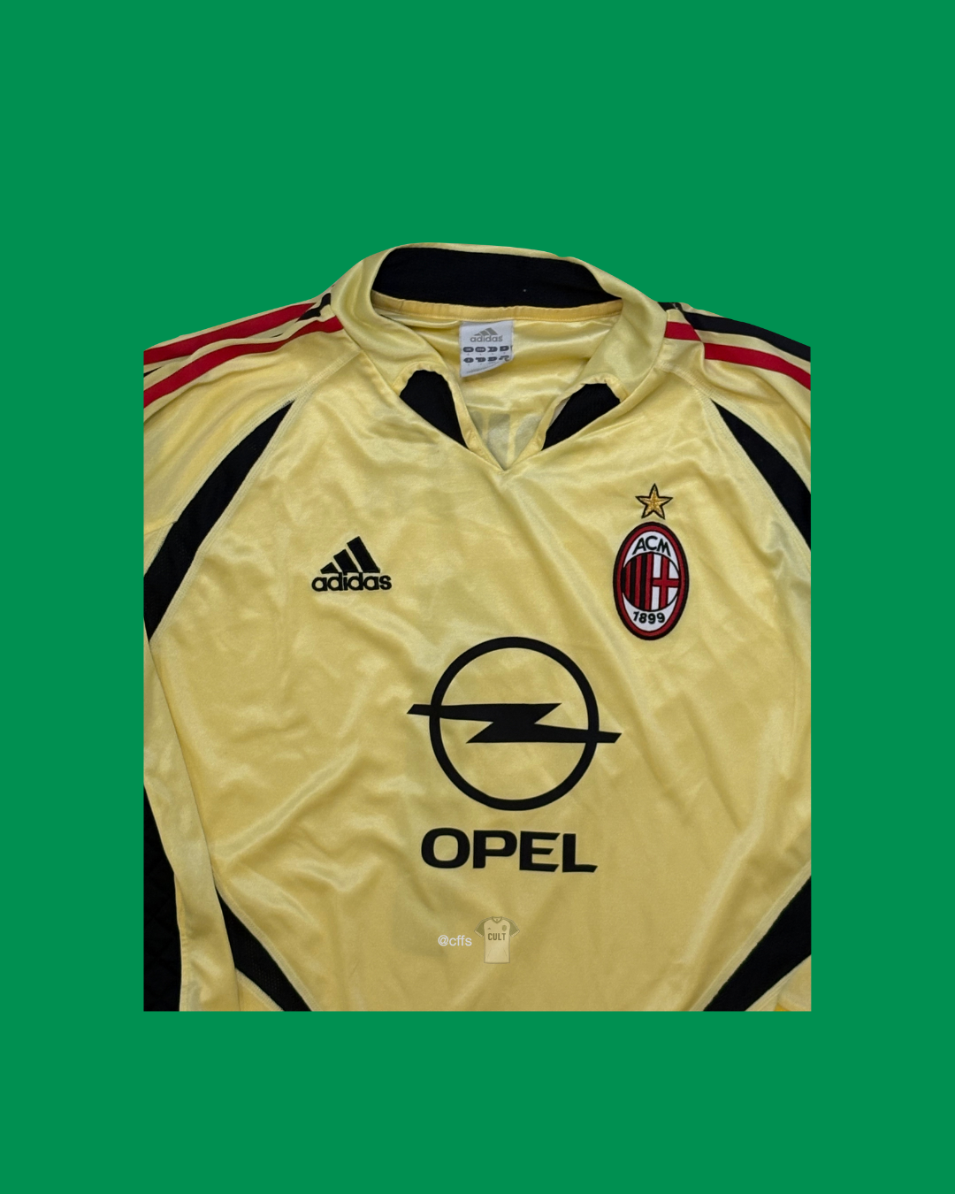 AC Milan 2004/05 Adidas with Dida 1 Nameset Goalkeeper Jersey