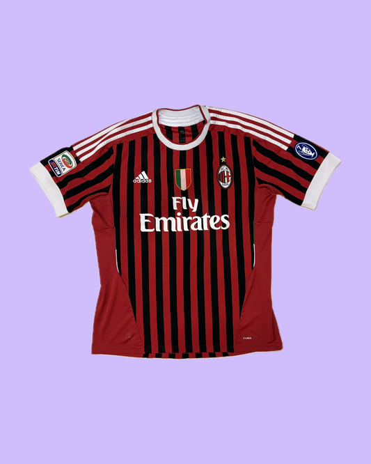 AC Milan 2011/12 Adidas with Clarence Seedorf 11 Nameset Football Jersey