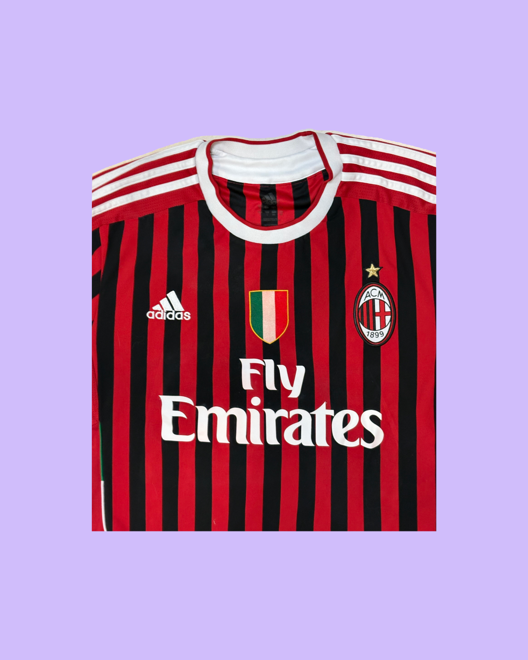 AC Milan 2011/12 Adidas with Clarence Seedorf 11 Nameset Football Jersey