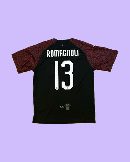 AC Milan 2018/19 Puma with Alessio Romagnoli 13 Nameset Football Jersey - Cult Fave Football Shirts