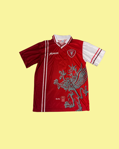 AC Perugia 1998/99 Galex with Hidetoshi Nakata 7 Nameset Football Jersey
