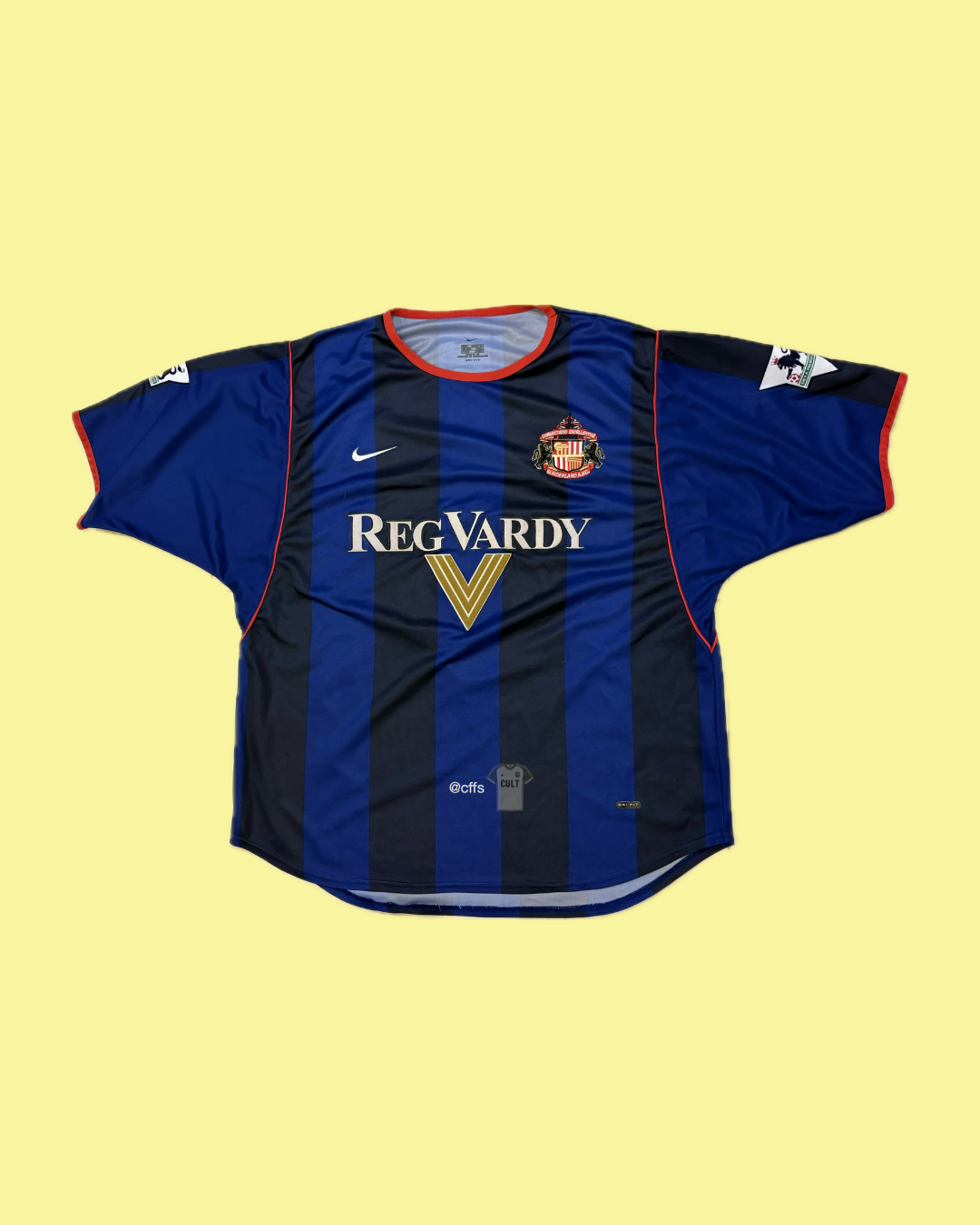 AFC Sunderland 2001/02 Nike with Claudio Reyna 4 Nameset Football Jersey - Cult Fave Football Shirts