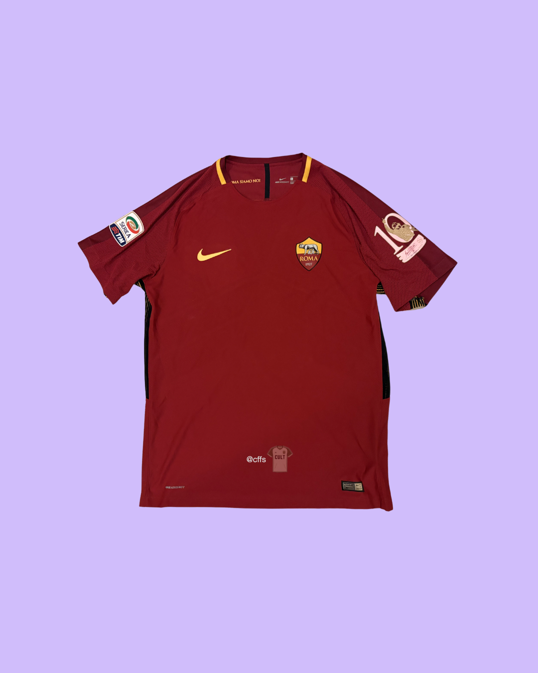 AS Roma 2016/17 Nike with Francesco Totti 10 Nameset Football Jersey