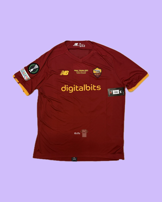 AS Roma 2021/22 New Balance with Nicolo Zaniolo 22 Nameset Football Jersey