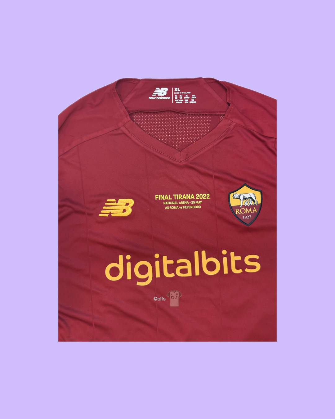 AS Roma 2021/22 New Balance with Nicolo Zaniolo 22 Nameset Football Jersey