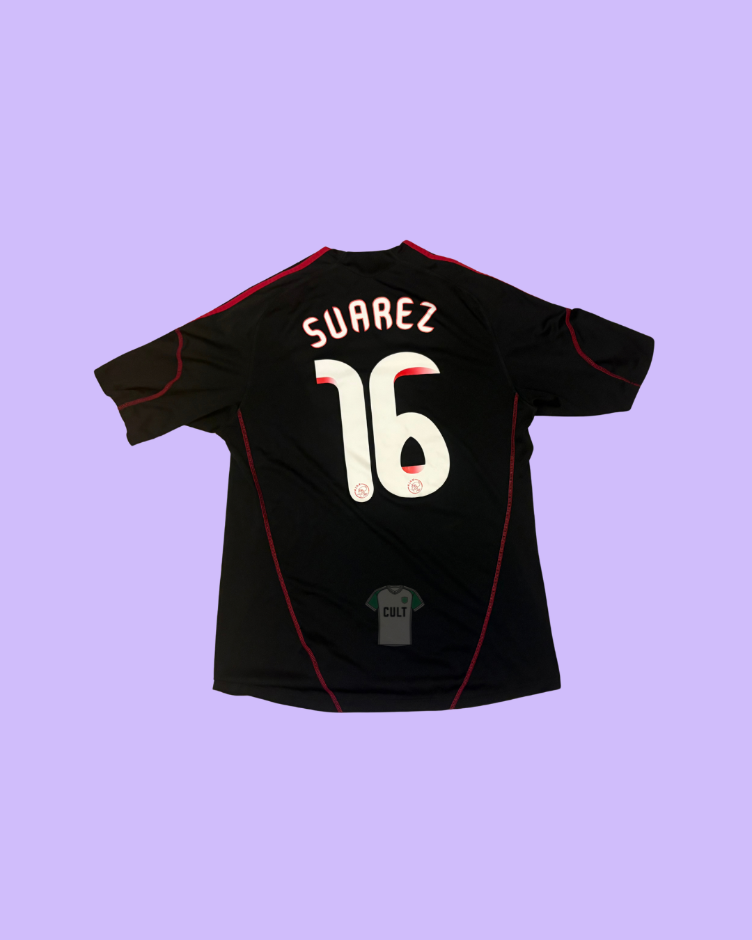Ajax Amsterdam 2009/10 Adidas with Luis Suarez 16 Nameset Football Jersey