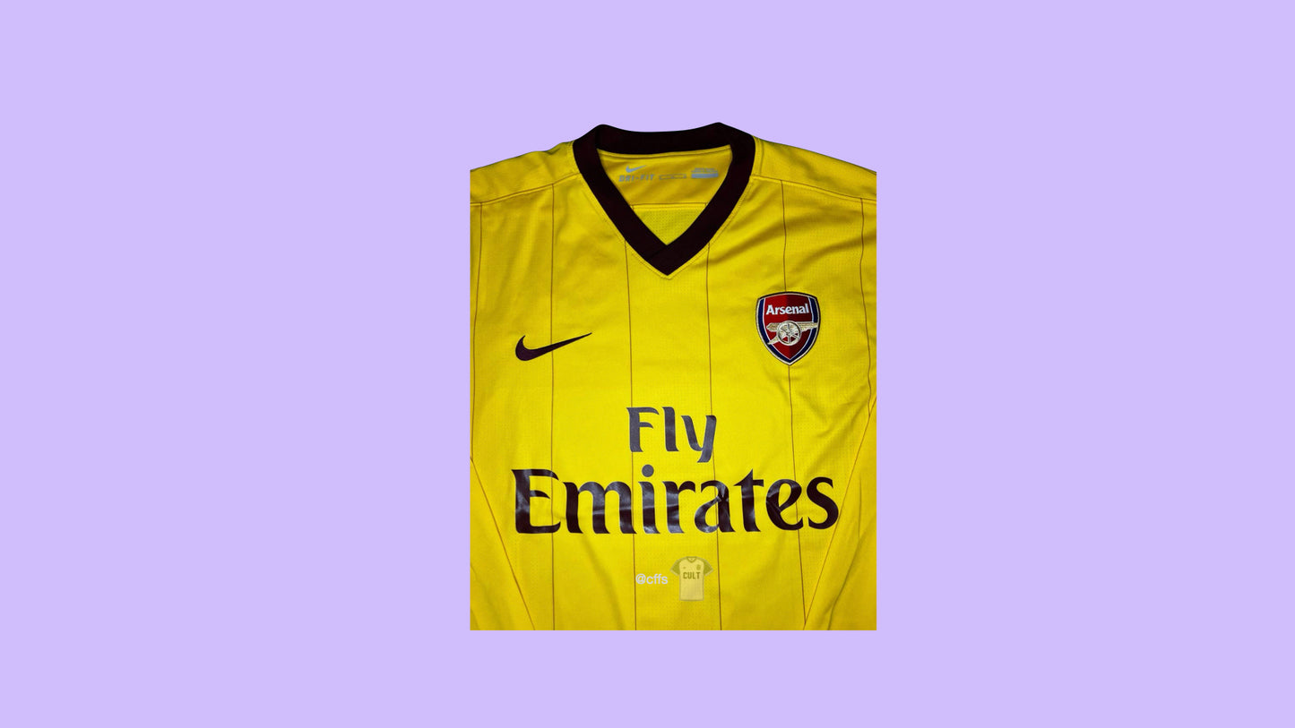 Arsenal 2010/11 Nike with Cesc Fàbregas 4 Nameset Vintage Football Jersey