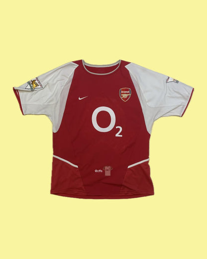 Arsenal 2002/04 Nike with Thierry Henry 14 Nameset - Cult Fave Football Shirts