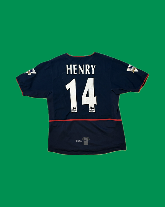 Arsenal FC 2002-04 Nike with Thierry Henry 14 Nameset Football Jersey