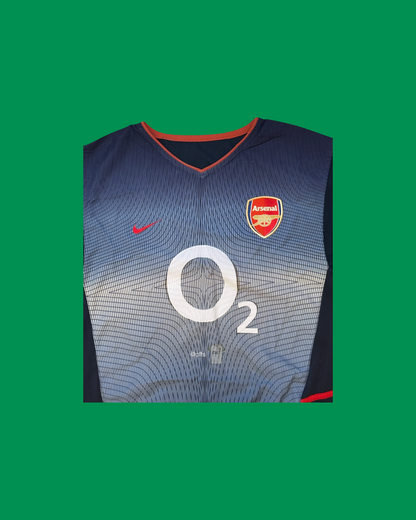 Arsenal FC 2002-04 Nike with Thierry Henry 14 Nameset Football Jersey - Cult Fave Football Shirts