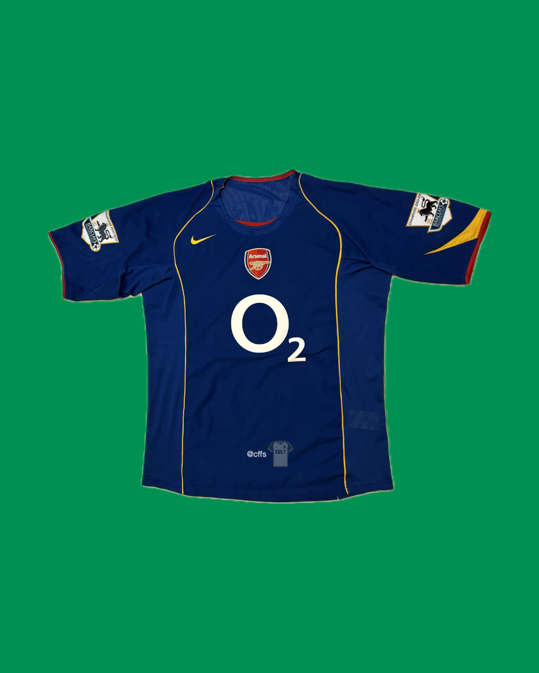 Arsenal FC 2004/05 Nike Away Jose Antonio Reyes 9 Nameset Football Jersey - Cult Fave Football Shirts