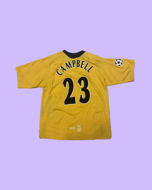 Arsenal FC 2005/06 Nike with Sol Campbell 23 Nameset Football Jersey