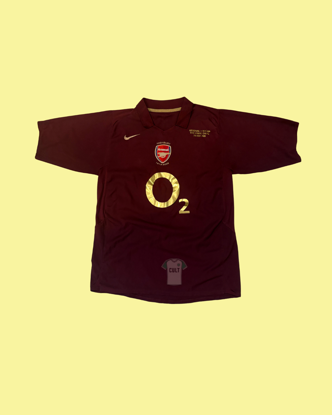 Arsenal FC 2005/06 Nike with Thierry Henry 14 Nameset Football Jersey