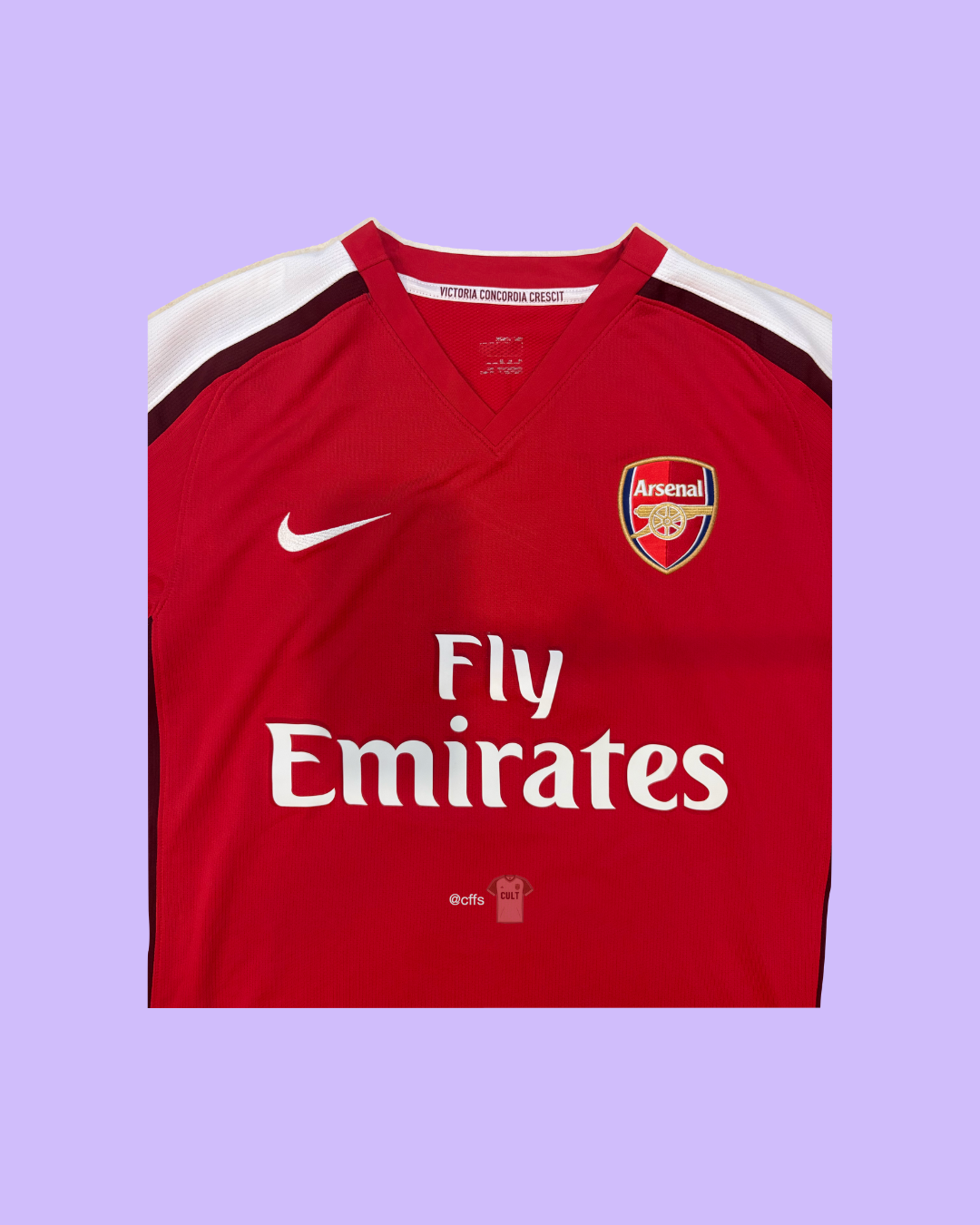 Arsenal FC 2008/10 Nike with Cesc Fabregas Nameset Football Jersey