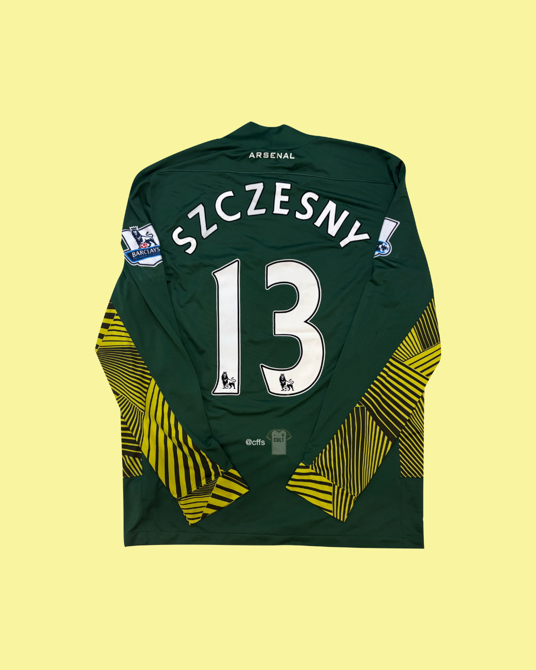 Arsenal FC 2011/12 Nike with Wojciech Szczęsny 13 Nameset Football Jersey