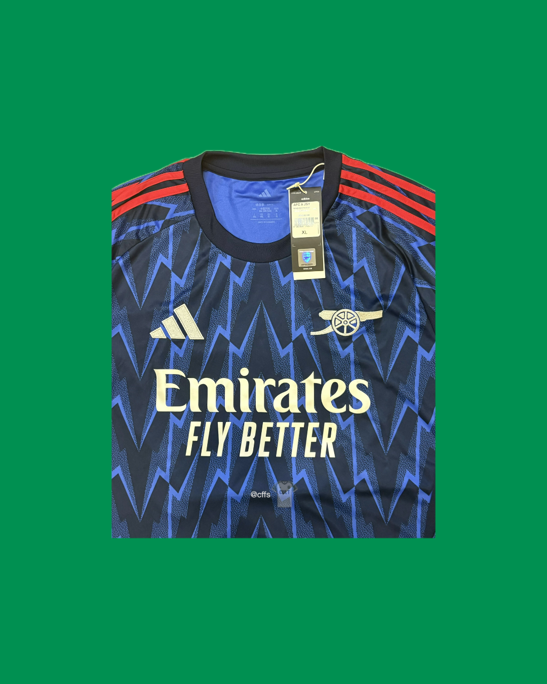 Arsenal FC 2025/26 Adidas with Declan Rice 41 Nameset Football Jersey - Cult Fave Football Shirts