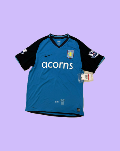 Aston Villa 2008/09 Away with Stiliyan Petrov 19 Nameset Football Jersey - Cult Fave Football Shirts