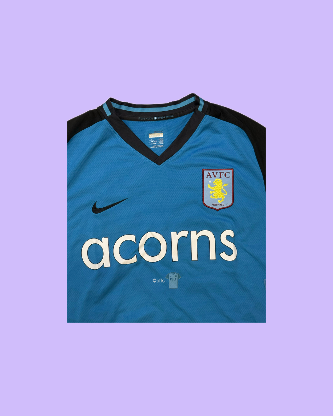 Aston Villa 2008/09 Away with Stiliyan Petrov 19 Nameset Football Jersey - Cult Fave Football Shirts