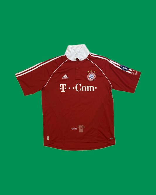 Bayern Munich 2006/07 Adidas with Roy Makaay 10 Nameset Football Jersey