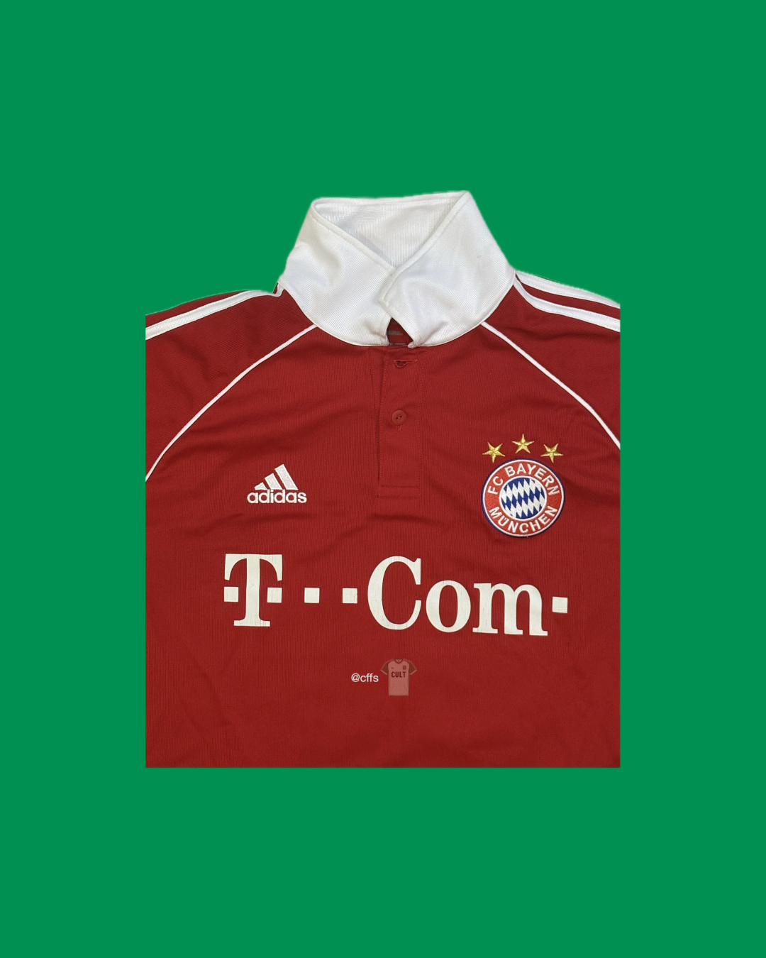 Bayern Munich 2006/07 Adidas with Roy Makaay 10 Nameset Football Jersey
