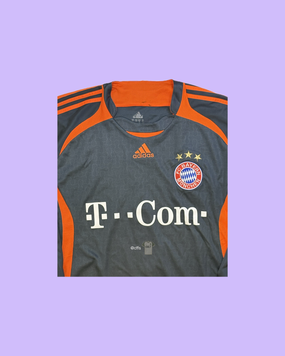 Bayern Munich 2007/08 Adidas with Oliver Kahn 1 Nameset Goalkeeper Jersey