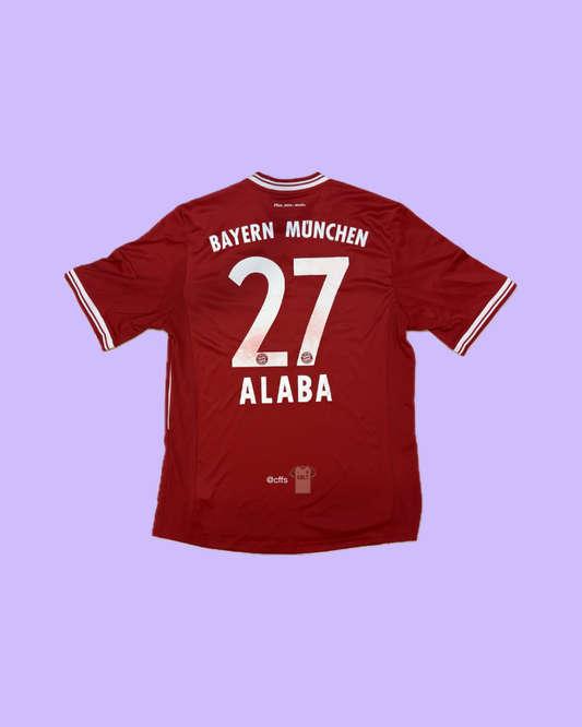 Bayern Munich 2013/14 Adidas with David Alaba 27 Nameset Football Jersey