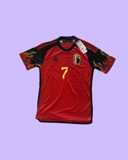 Belgium NT 2022 Adidas with Kevin De Bruyne 7 Nameset Football Jersey