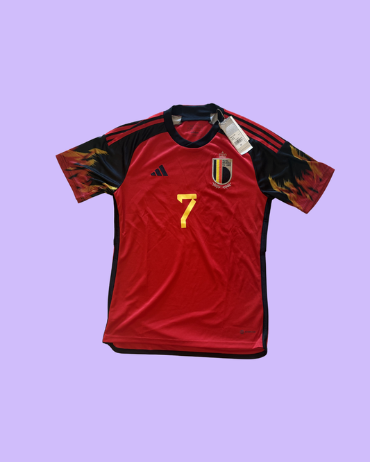 Belgium NT 2022 Adidas with Kevin De Bruyne 7 Nameset Football Jersey