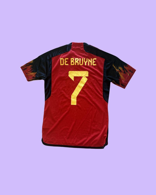 Belgium NT 2022 Adidas with Kevin De Bruyne 7 Nameset Football Jersey
