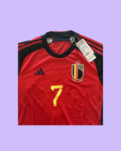 Belgium NT 2022 Adidas with Kevin De Bruyne 7 Nameset Football Jersey