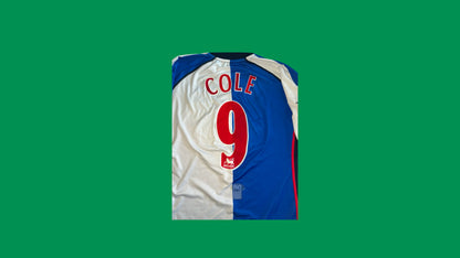 Blackburn Rovers FC 2002/03 Kappa with Andy Cole 9 Nameset Vintage Football Jersey - Cult Fave Football Shirts