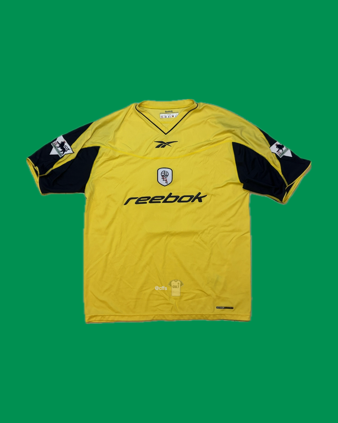 Reebok OKOCHA 10 サッカーシャツ Bolton 2002–04 Away Jersey Okocha #10 (Reebok, Size L) – Cult Fave