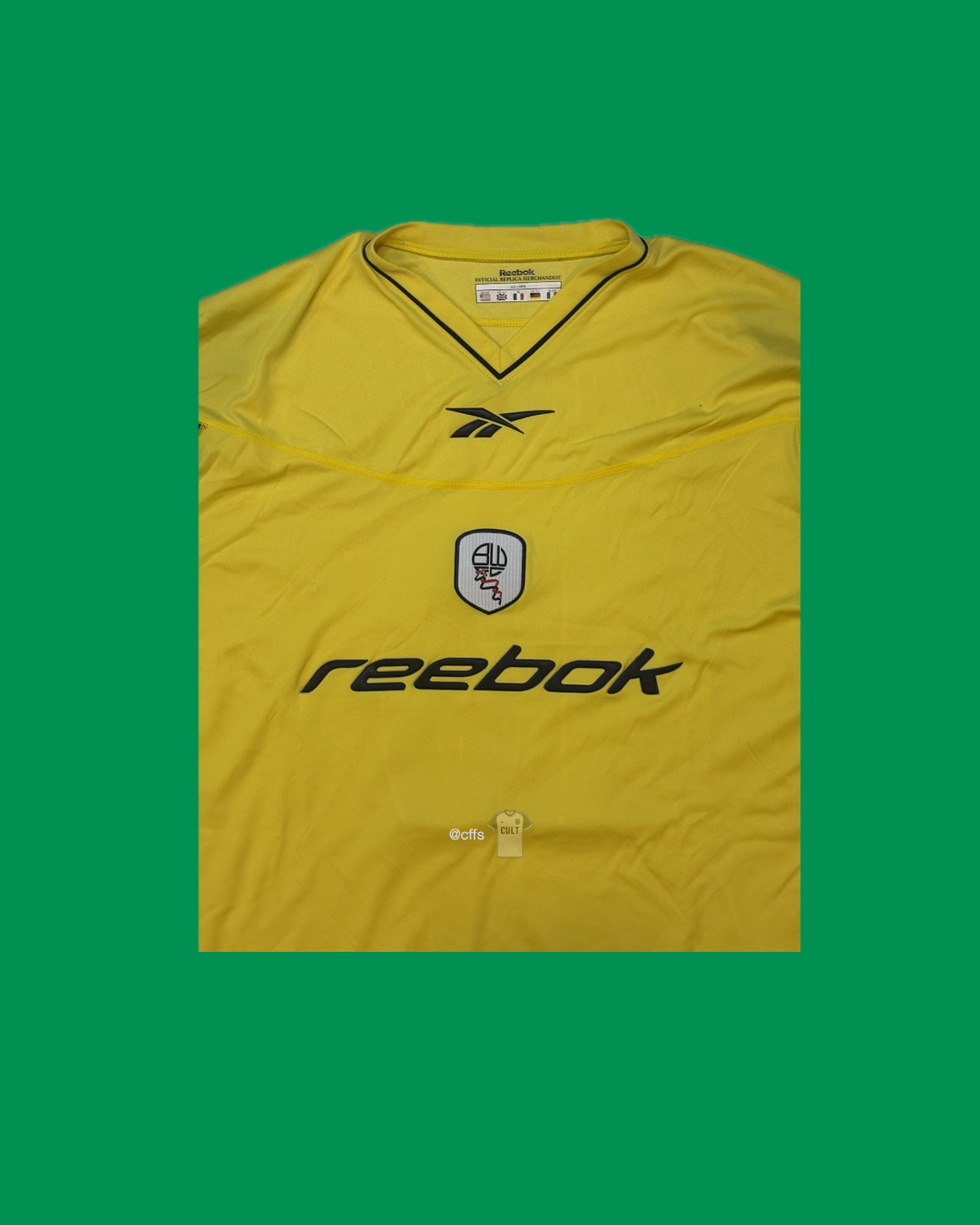 Bolton Wanderers 2002-04 Reebok with Jay-Jay Okocha 10 Nameset Football Jersey