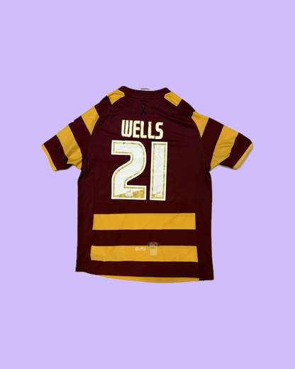 Bradford City 2012/13 Nike Home Nahki Wells 21 Nameset Football Jersey - Cult Fave Football Shirts