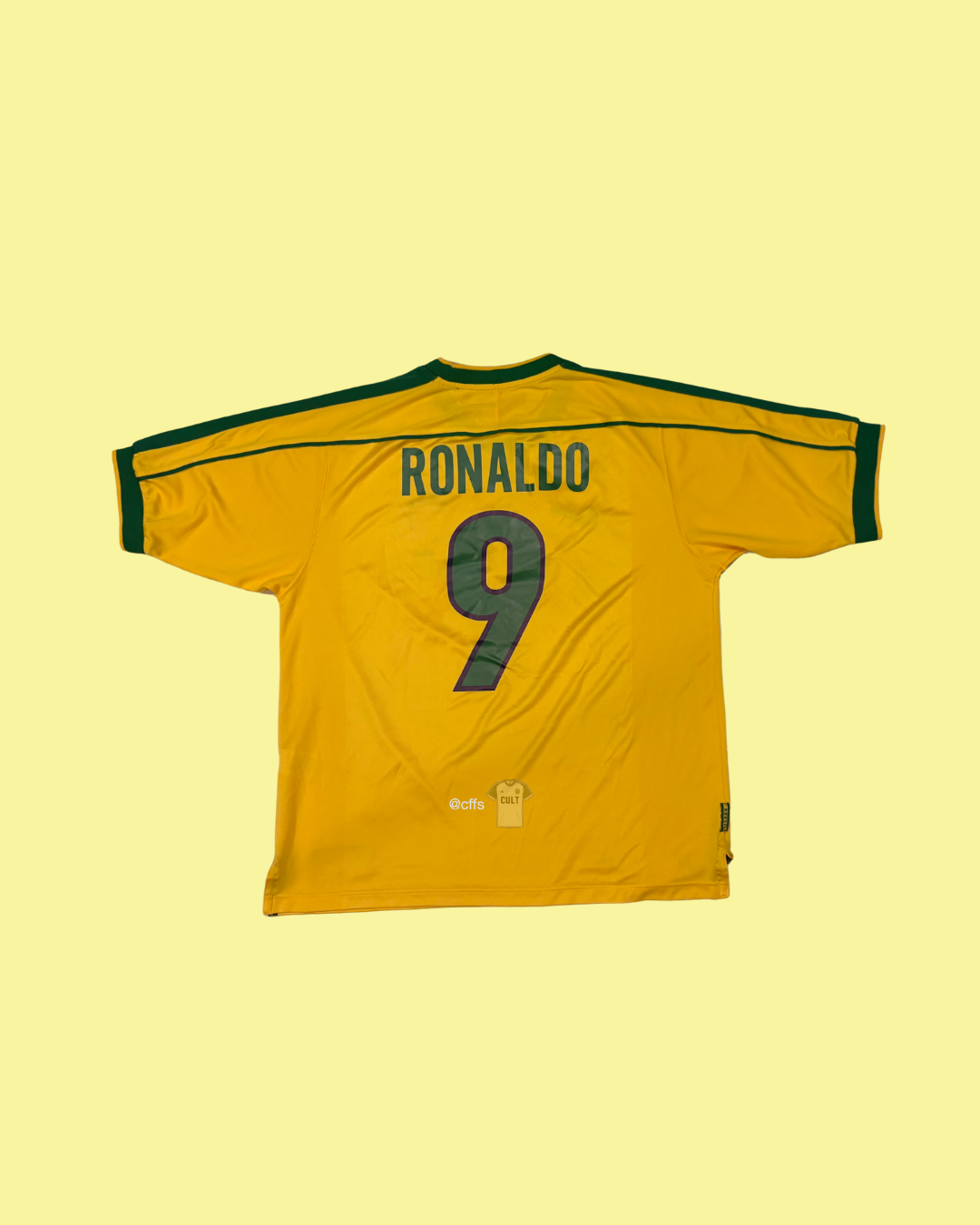 Brazil NT 1998/2000 Nike with Ronaldo 9 Nameset Football Jersey