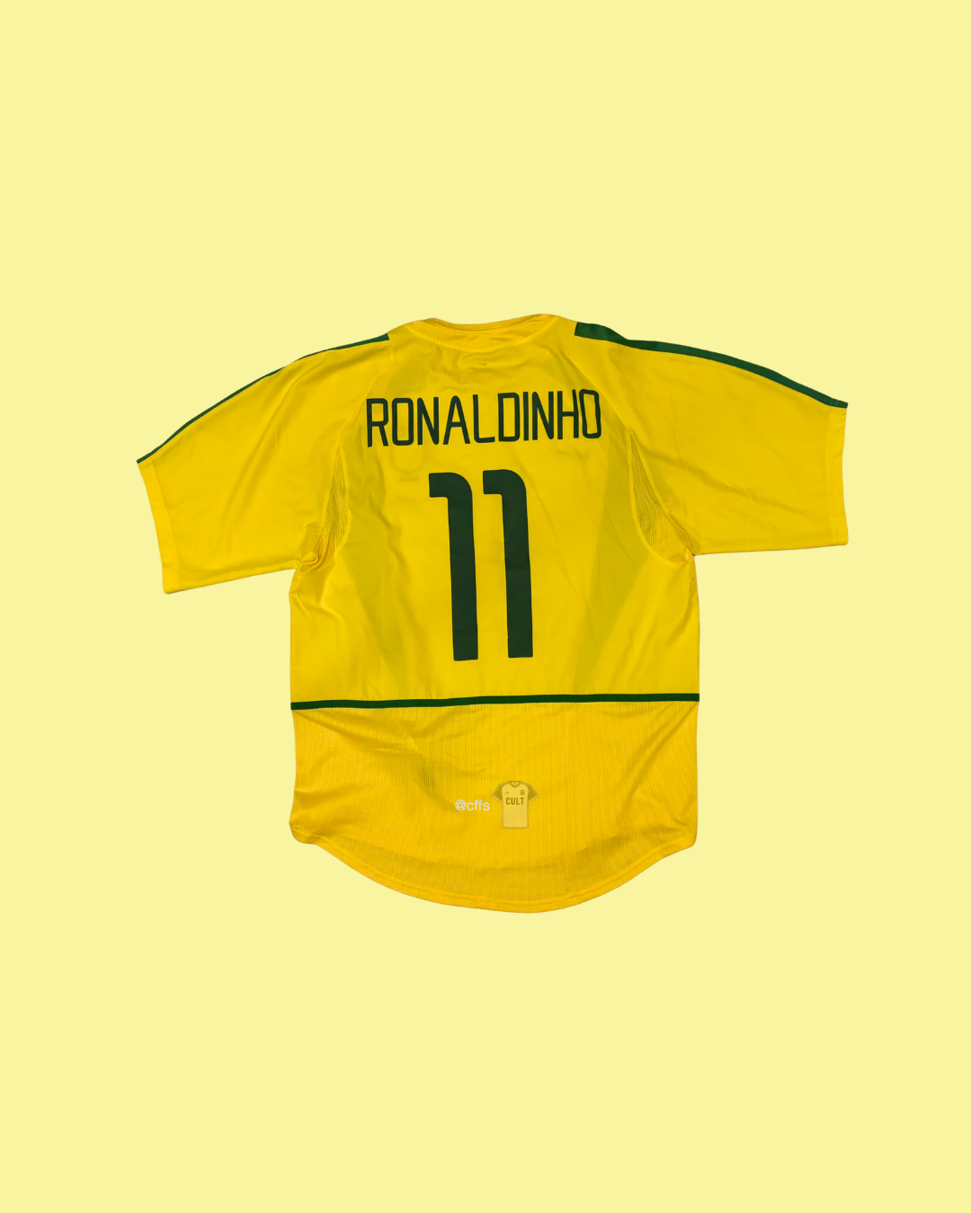 Brazil NT 2002/04 Nike with Ronaldinho 11 Nameset Football Jersey