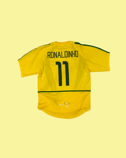 Brazil NT 2002/04 Nike with Ronaldinho 11 Nameset Football Jersey