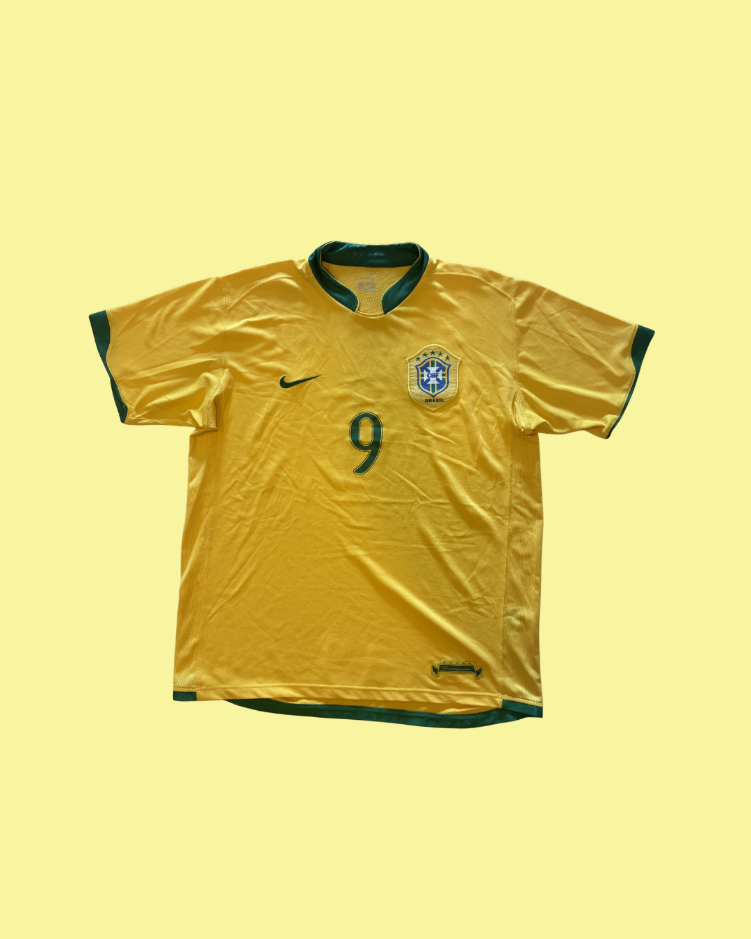 Brazil NT 2006 Nike with Ronaldo 9 Nameset Football Jersey