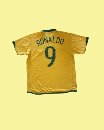 Brazil NT 2006 Nike with Ronaldo 9 Nameset Football Jersey
