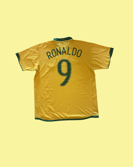 Brazil NT 2006 Nike with Ronaldo 9 Nameset Football Jersey