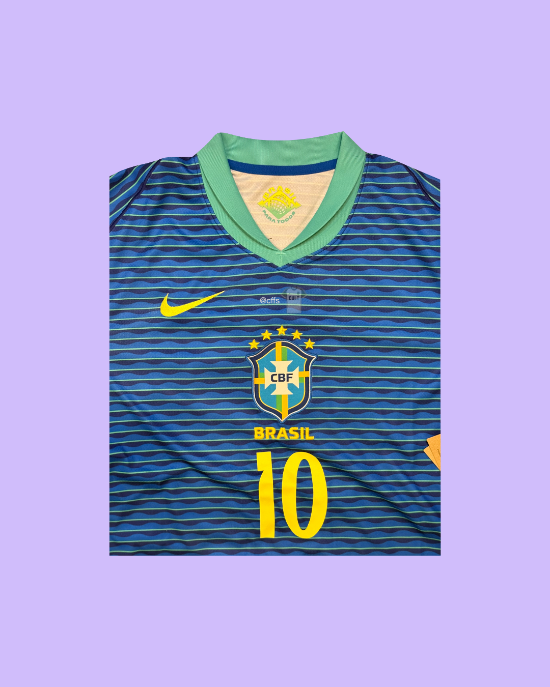Brazil NT 2023/24 Nike with Neymar Jr 10 Nameset Football Jersey - Cult Fave Football Shirts