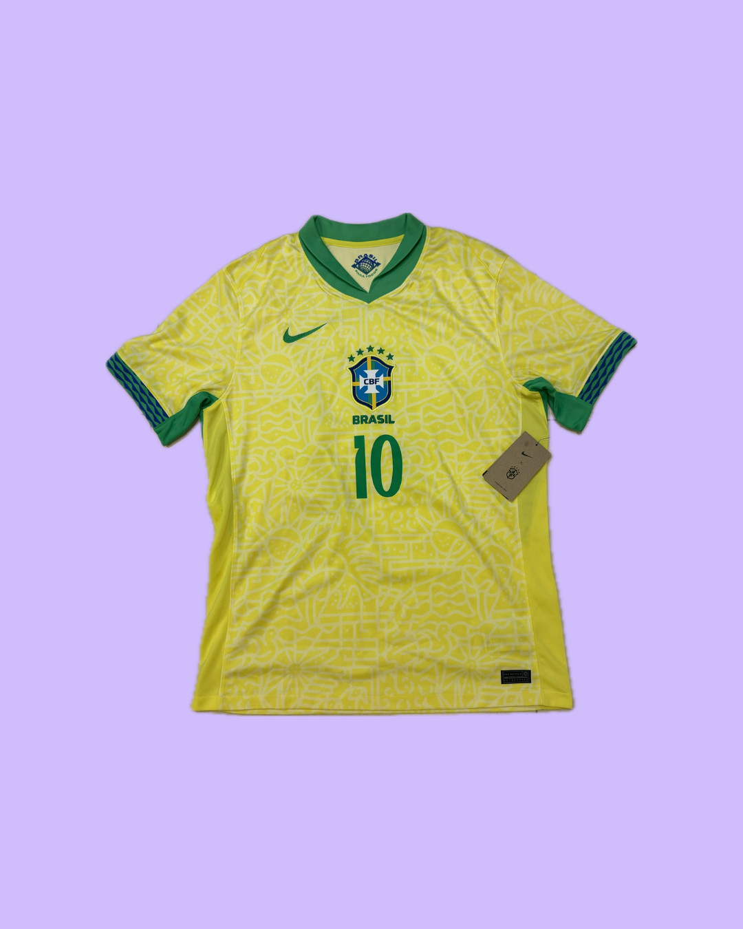 Brazil NT 2024/25 Nike with Neymar Jr 10 Nameset Football Jersey - Cult Fave Football Shirts