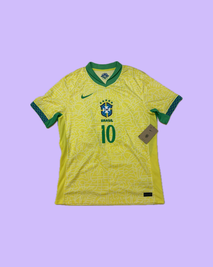 Brazil NT 2024/25 Nike with Neymar Jr 10 Nameset Football Jersey - Cult Fave Football Shirts